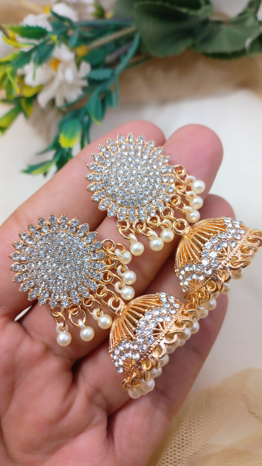 β¨ High Quality Zircon Jhumki β¨