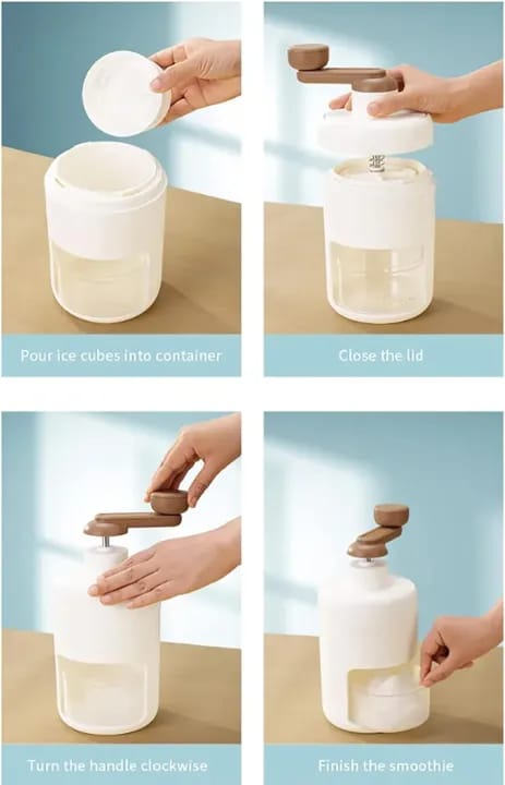 ❄️ Manual Ice Crusher & Shaved Ice Machine ❄️ 🍧 Portable Gola Maker | Snow Ice Shaver