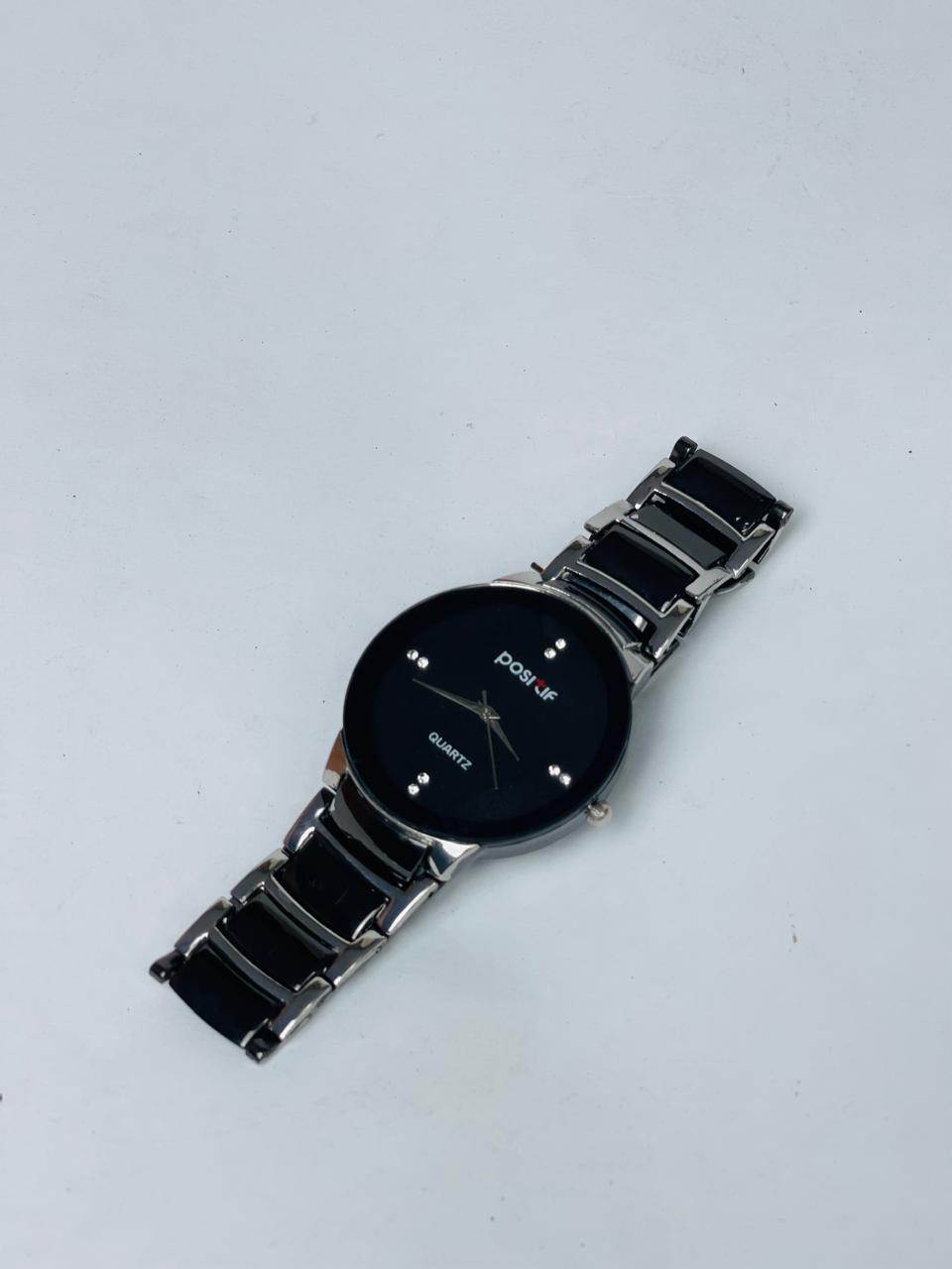β¨β Men's Stainless Steel Black Dial Quartz Watch ββ¨