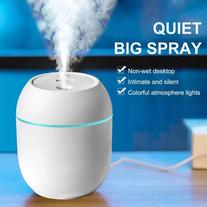 🌫️ Portable Mini Air Humidifier with LED Light 🌫️ ✨ USB Desktop Humidifier | Aroma Diffuser