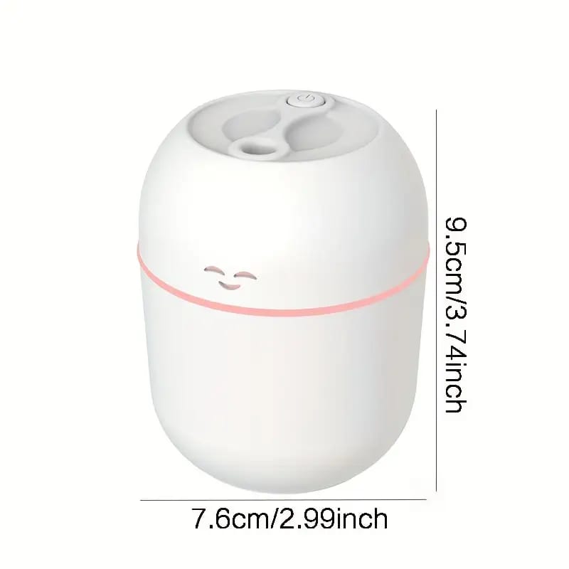 🌫️ Portable Mini Air Humidifier with LED Light 🌫️ ✨ USB Desktop Humidifier | Aroma Diffuser