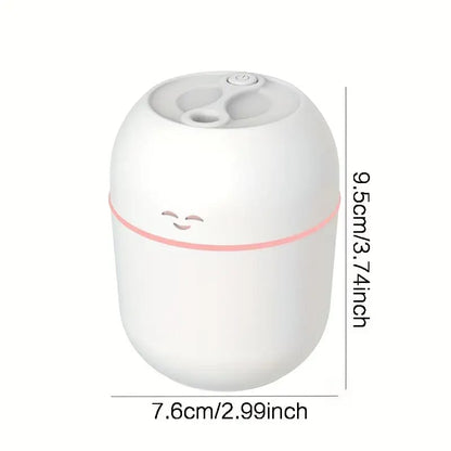 🌫️ Portable Mini Air Humidifier with LED Light 🌫️ ✨ USB Desktop Humidifier | Aroma Diffuser