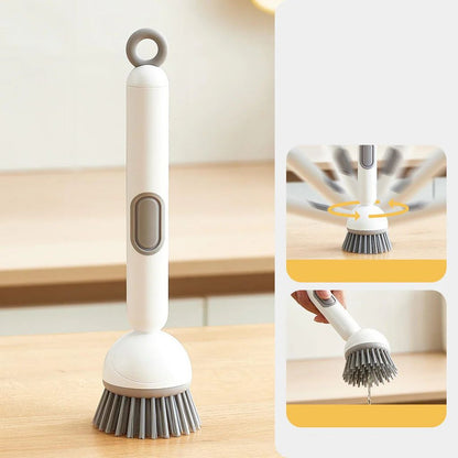 ✨ 360° Rotating Dish Cleaning Brush with Soap Dispenser ✨