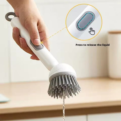 ✨ 360° Rotating Dish Cleaning Brush with Soap Dispenser ✨