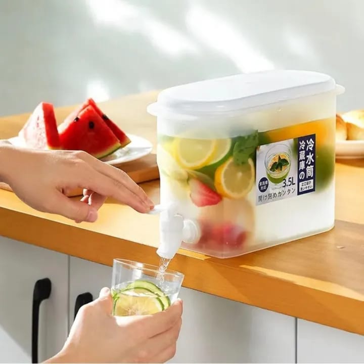 🍋✨ Water Jug with Faucet – Refreshing Drink Dispenser ✨🍋