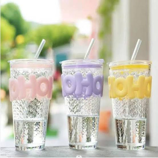 ✨ OHO 450ml Big Glass Cup ✨ 🇨🇳
