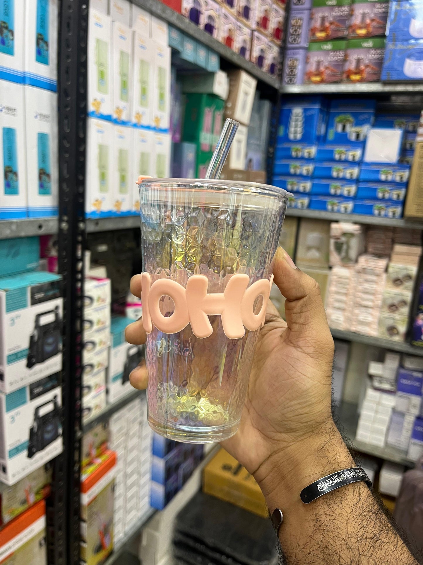 ✨ OHO 450ml Big Glass Cup ✨ 🇨🇳