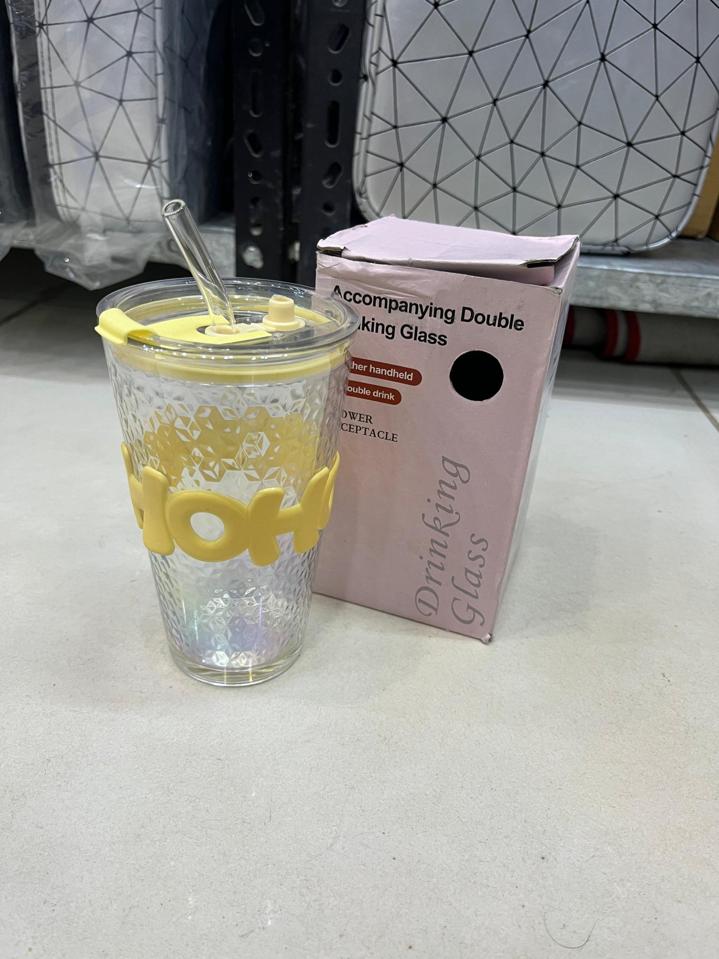 ✨ OHO 450ml Big Glass Cup ✨ 🇨🇳