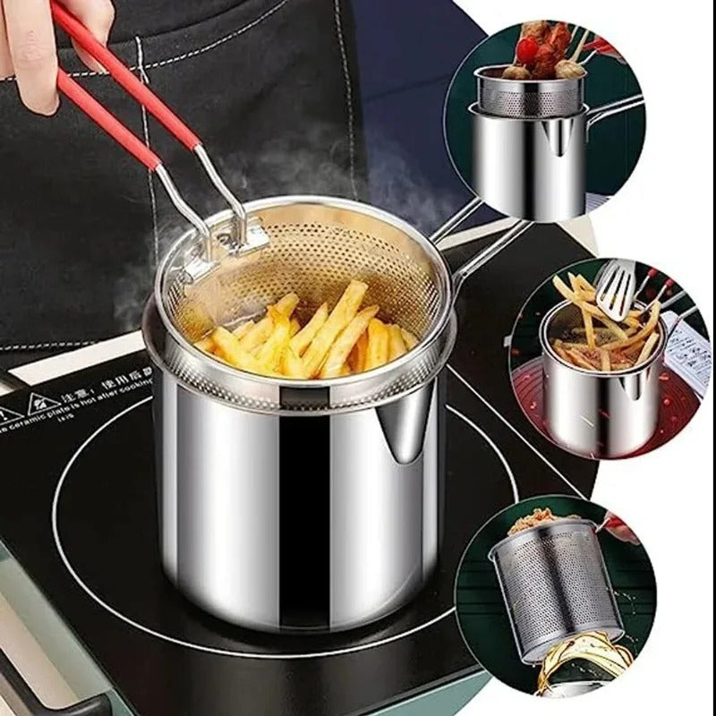 ✨ Multipurpose Stainless Steel Fries Fryer 🍟