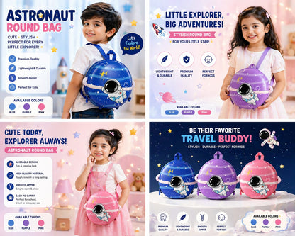 ✨ Cute Astronaut Kids Bag 🚀 ✨