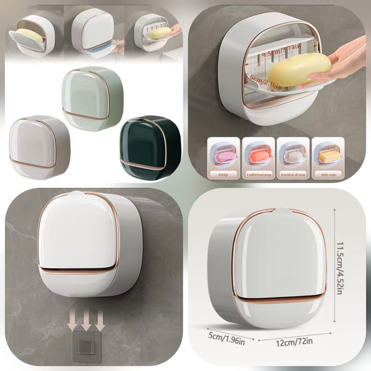 ✨ Luxury Wall-Mounted Soap Dish ✨