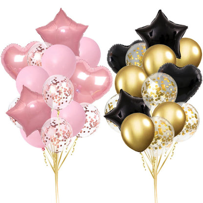 ✨ 14 Pcs Confetti Decorative Party Balloons Set ✨