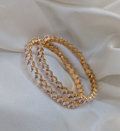 ✨ Gold Plated 2 Piece Bangle Set ✨