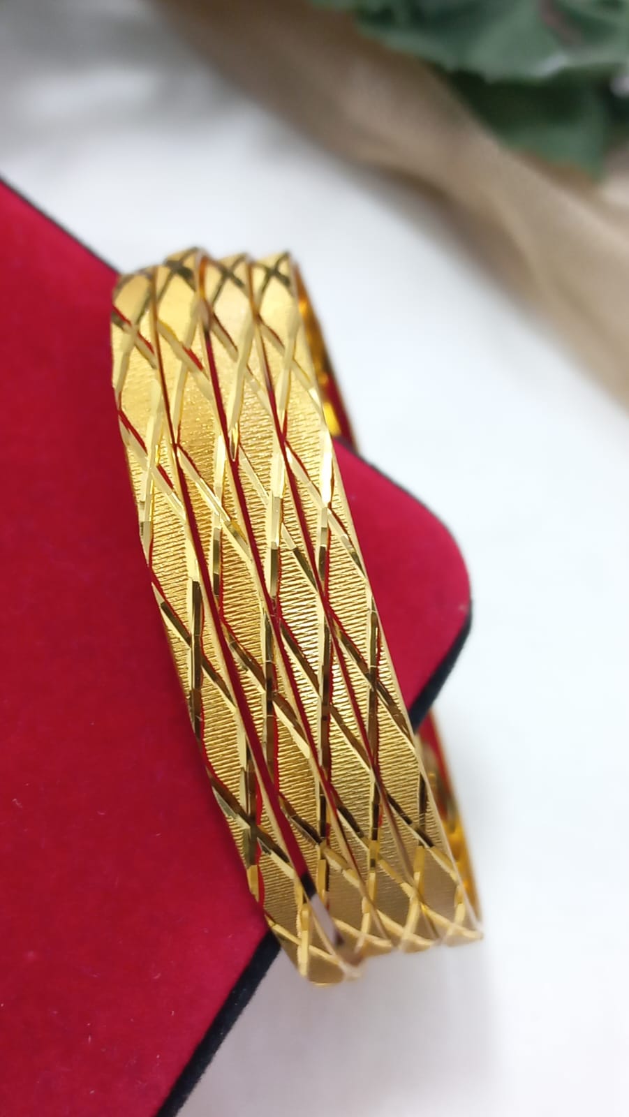 ✨ High Quality Gold Plated Indian Choori Set (4 Pcs) ✨
