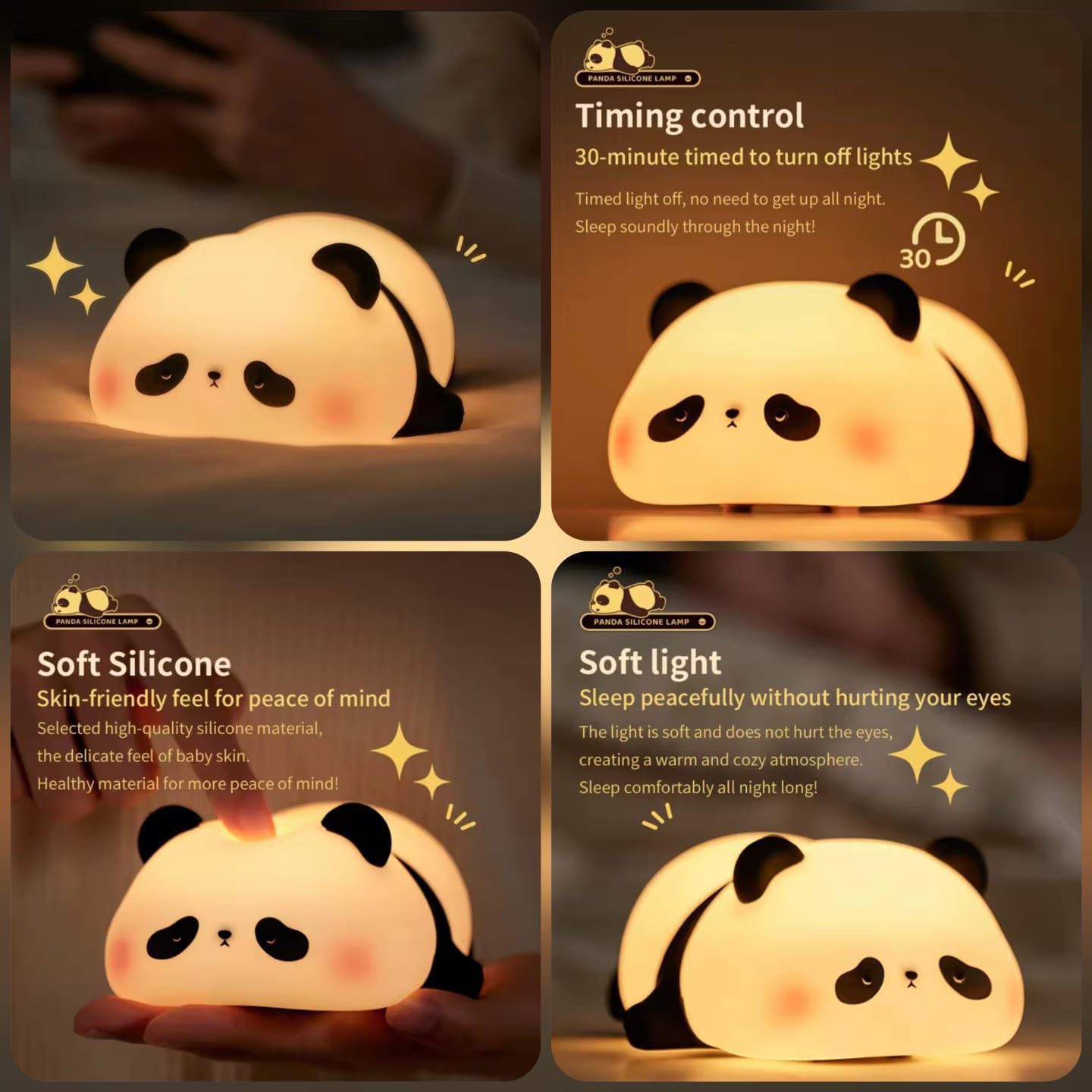 ✨ Silicone Panda Lamp 🐼✨