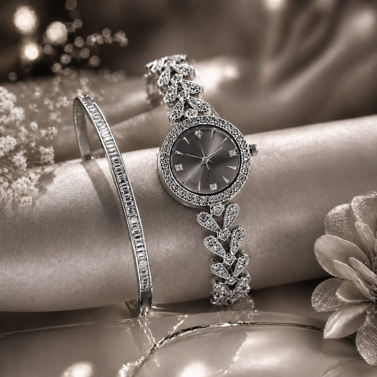 ✨ New Arrival – Women’s Watch + Bracelet Set ✨