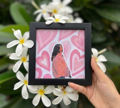 ✨🖤 Customized Couple Portrait Frame 🖤✨
