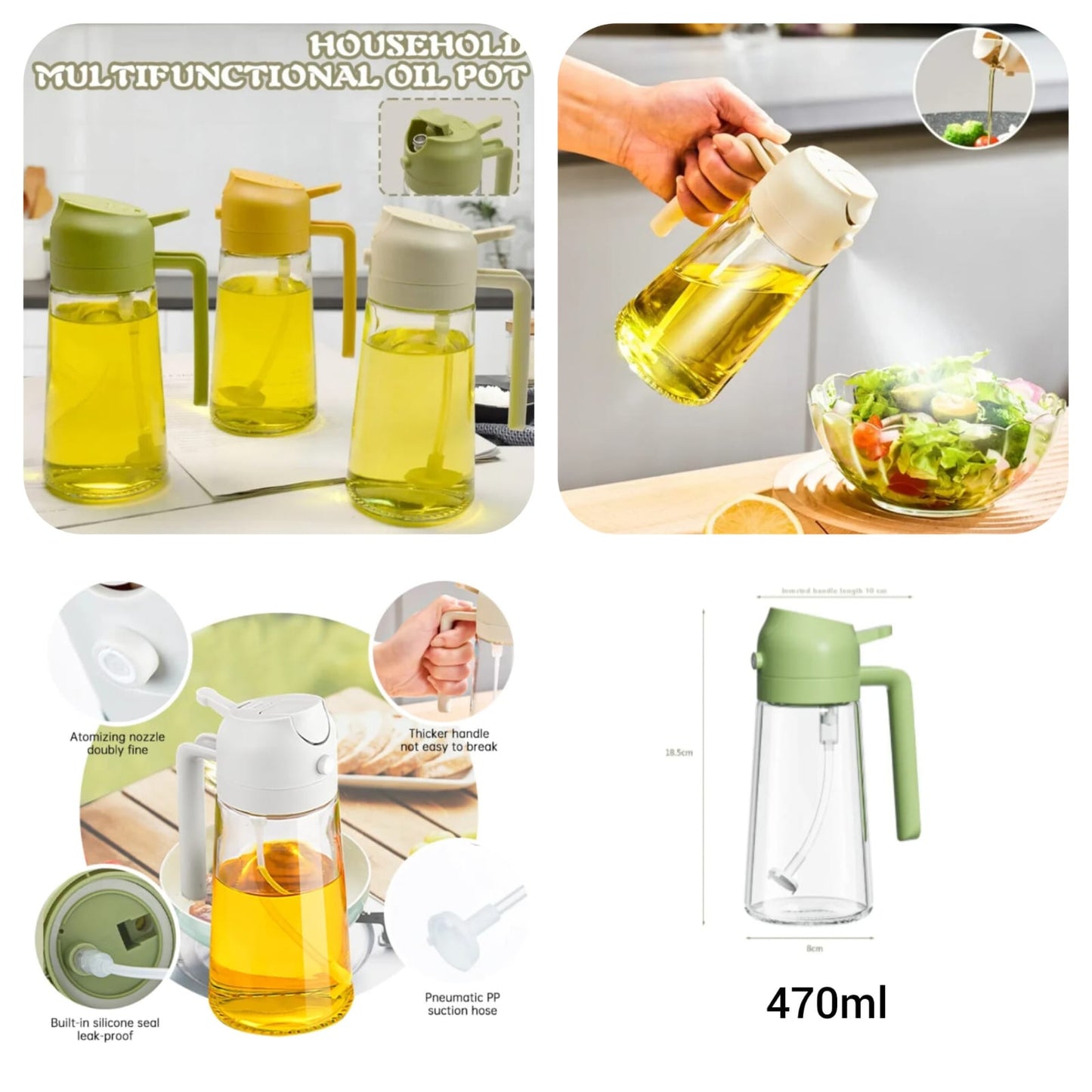 ✨ 2 in 1 Oil Spray Jug ✨