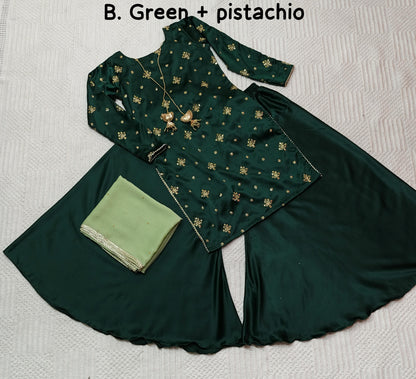 ✨💚 Premium Green 3PC Dress 💚✨