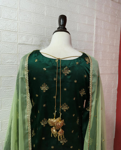 ✨💚 Premium Green 3PC Dress 💚✨