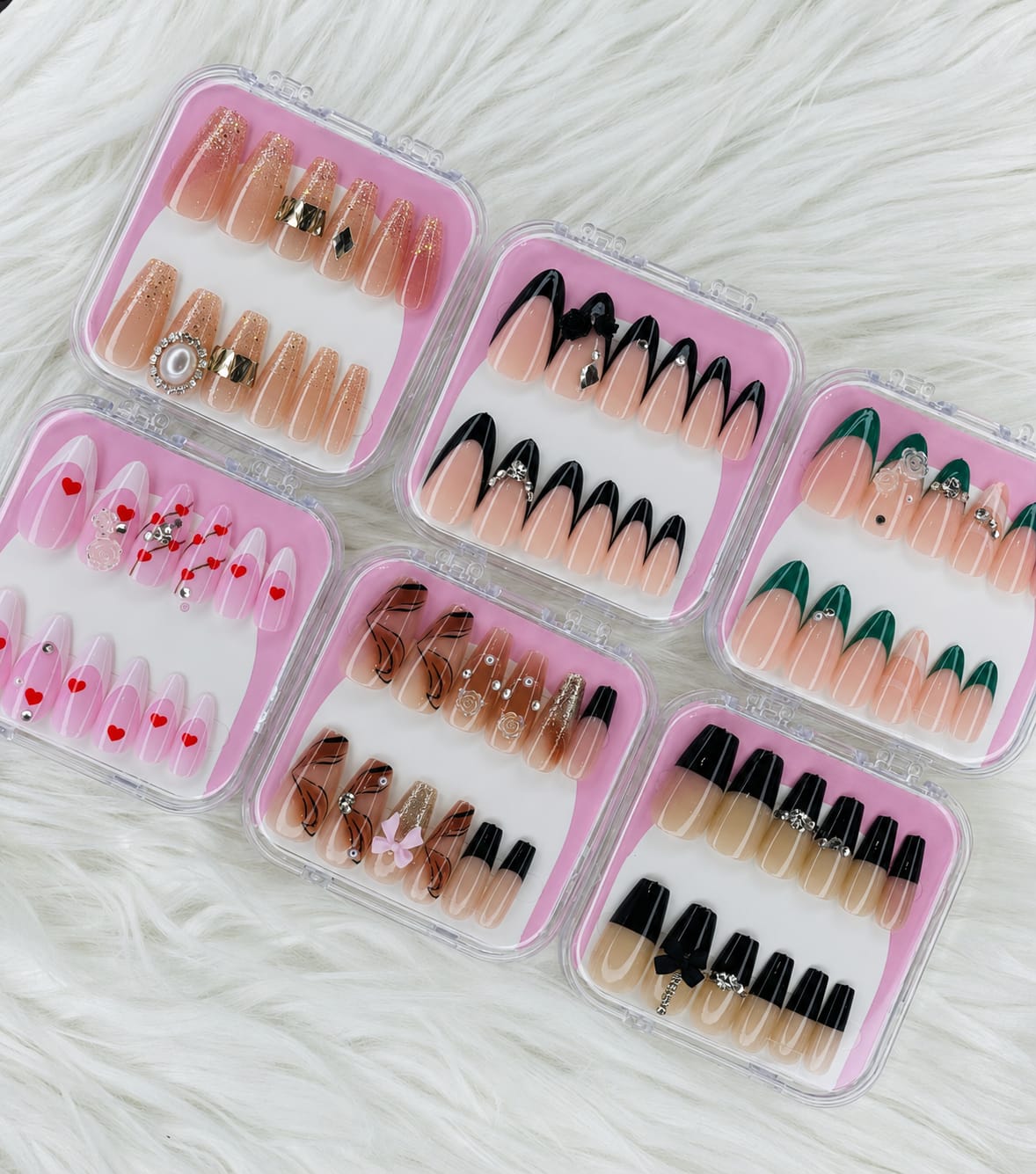 ✨💅 12 PCS Premium Nail Set 💅✨  🌸 Trendy & Stylish Nail Collection