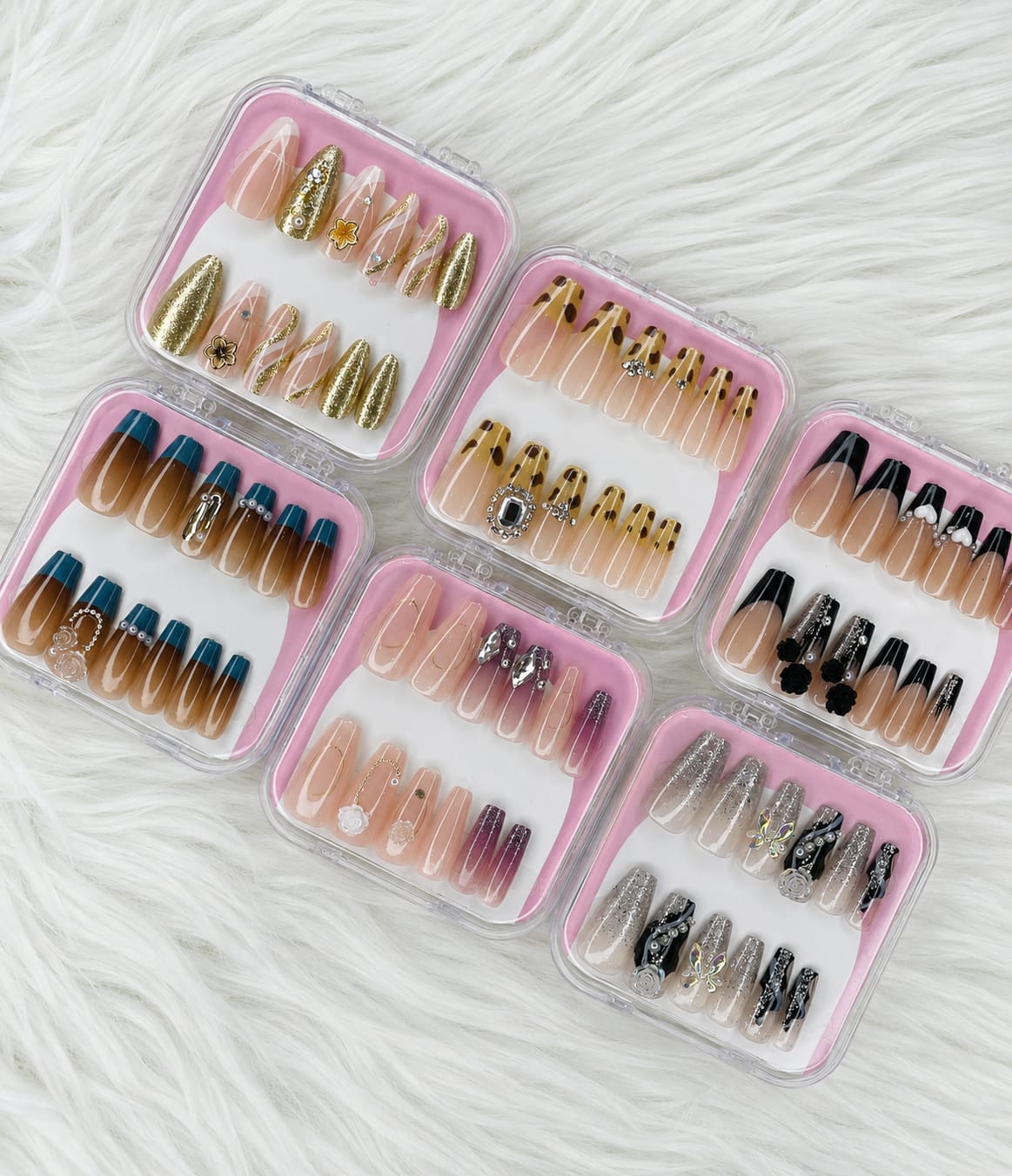 ✨💅 12 PCS Premium Nail Set 💅✨  🌸 Trendy & Stylish Nail Collection
