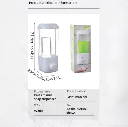 ✨ 500ml Wall Mounted Soap Dispenser (Drill Option) ✨