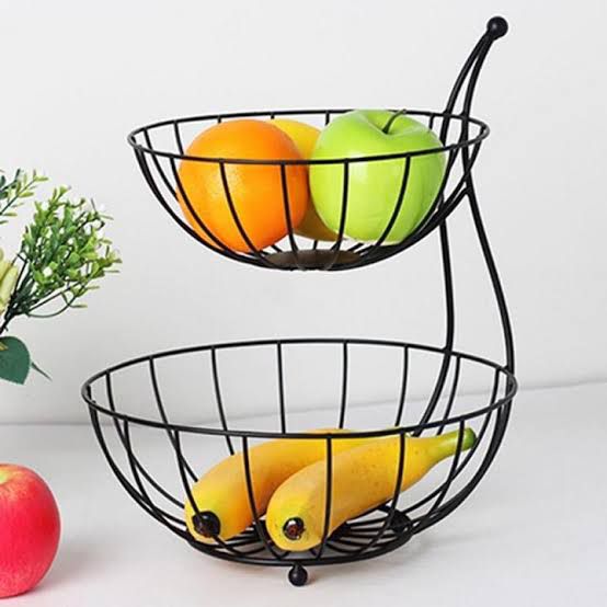 ✨🍎 2 Tier Fruit Iron Basket 🍎✨ 🇨🇳