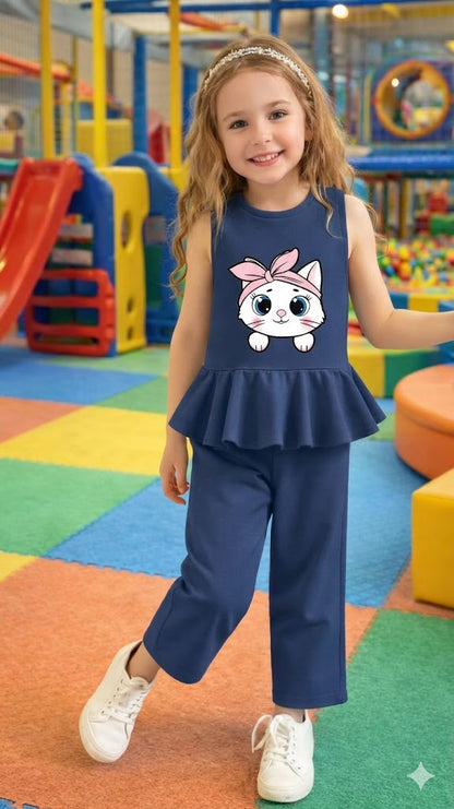 ✨🌸 Casual T-Shirt & Trouser Set for Girls 🌸✨