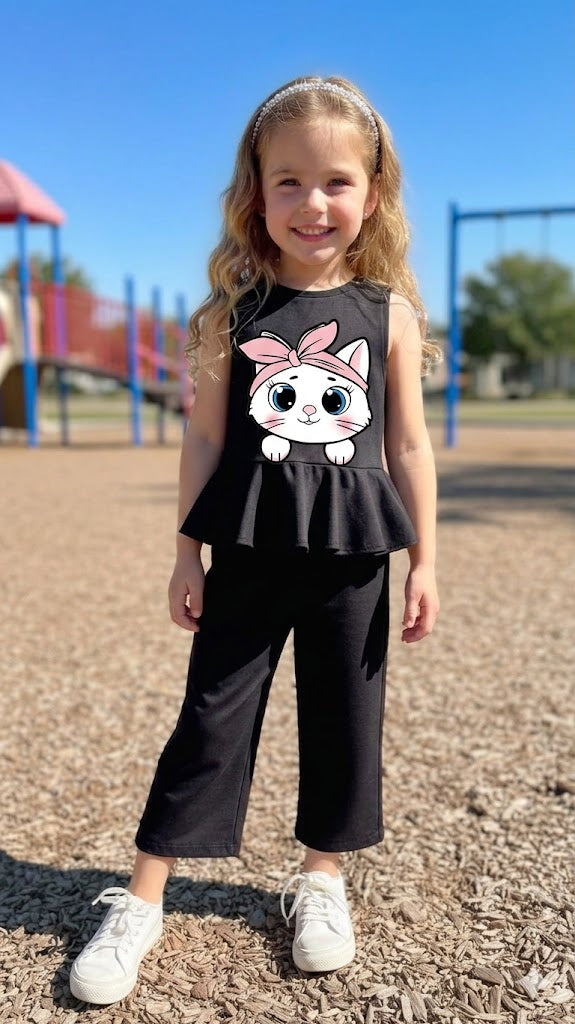 ✨🌸 Casual T-Shirt & Trouser Set for Girls 🌸✨