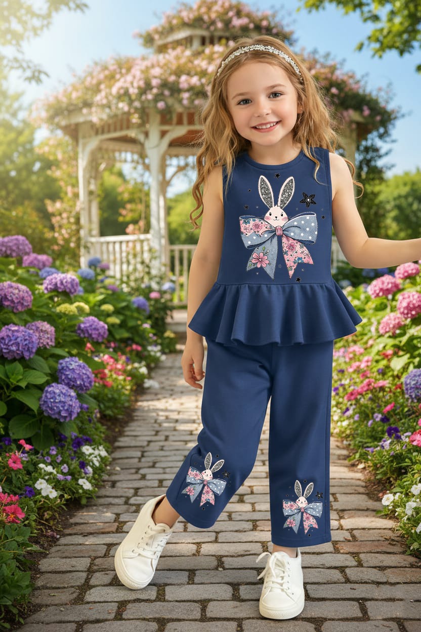 ✨🌸 Casual T-Shirt & Trouser Set for Girls 🌸✨