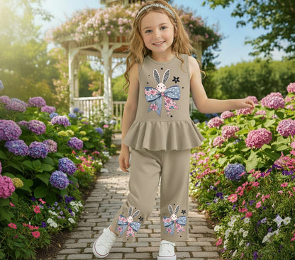 ✨🌸 Casual T-Shirt & Trouser Set for Girls 🌸✨