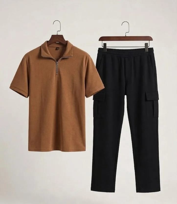 ✨🤎 Men’s Dri Fit Plain Zipper Track Suit 🤎✨