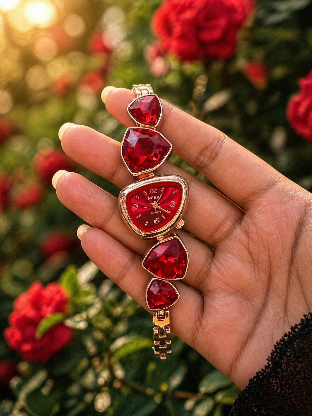 ✨ Fancy Big Stone Ladies Watch ✨