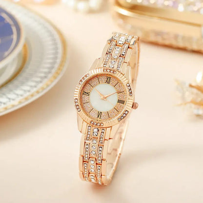 ⌚💎 2026 Luxury Women's Watch &amp; Rhinestone Bracelet Set 💎⌚