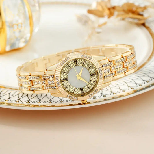 ⌚💎 2026 Luxury Women's Watch &amp; Rhinestone Bracelet Set 💎⌚