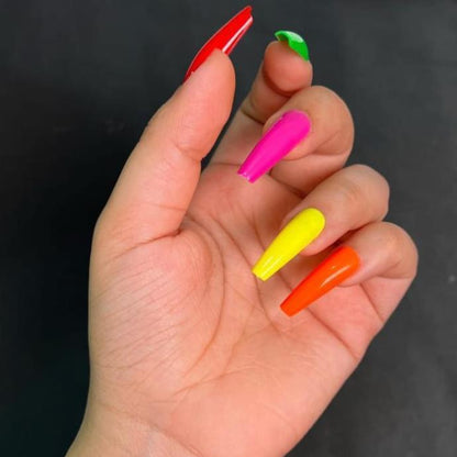 💅✨ 576 Pcs Multicolor Fake Nails with Free Glue ✨💅