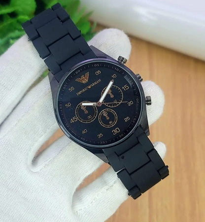 ⌚✨ Men's Rose Gold Chronograph Watch ✨⌚