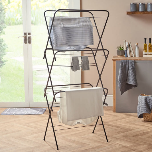 👕 3 Tier Zigzag Shape Cloth Drying & Airer Rack 👕