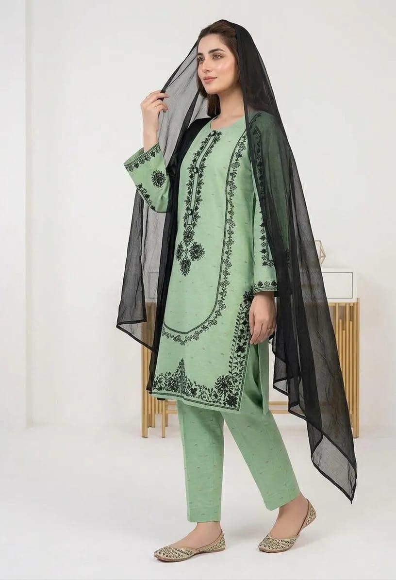 ✨🌸 Cotton Lawn Embroidered 3PC Set 🌸✨