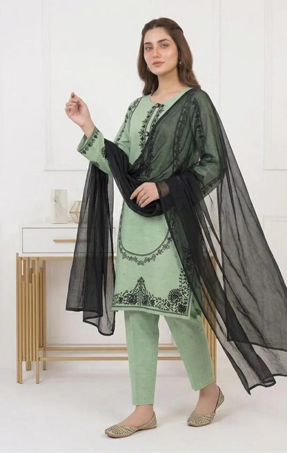 ✨🌸 Cotton Lawn Embroidered 3PC Set 🌸✨