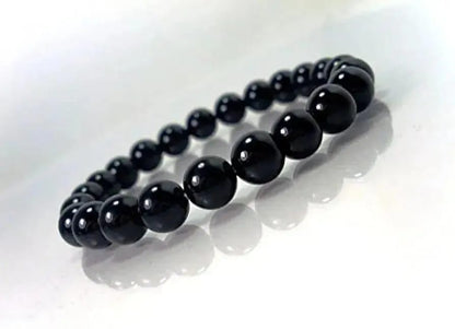 ✨🖤 Black Bead Bracelet – Unisex Adjustable Design 🖤✨