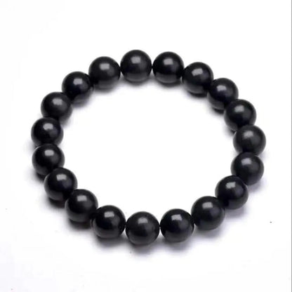 ✨🖤 Black Bead Bracelet – Unisex Adjustable Design 🖤✨