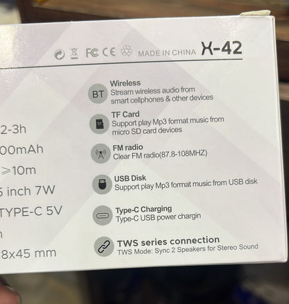 🔥 7W Heavy Bass Portable Speaker 🔥