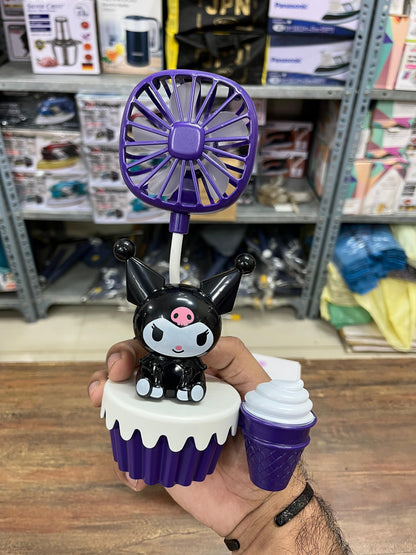 🐼 Cartoon Pen Holder Fan 🐰