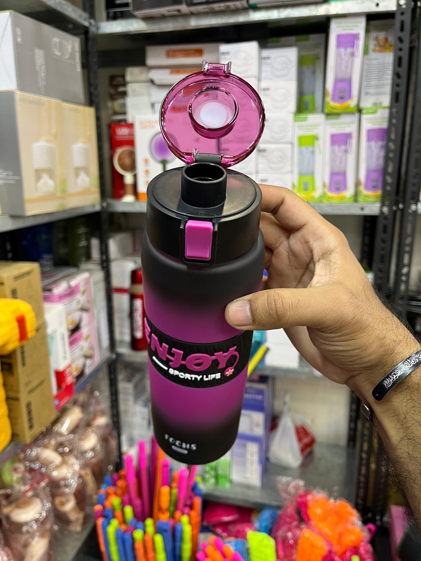 🔥 1000ML Focus Gym Bottle 🔥