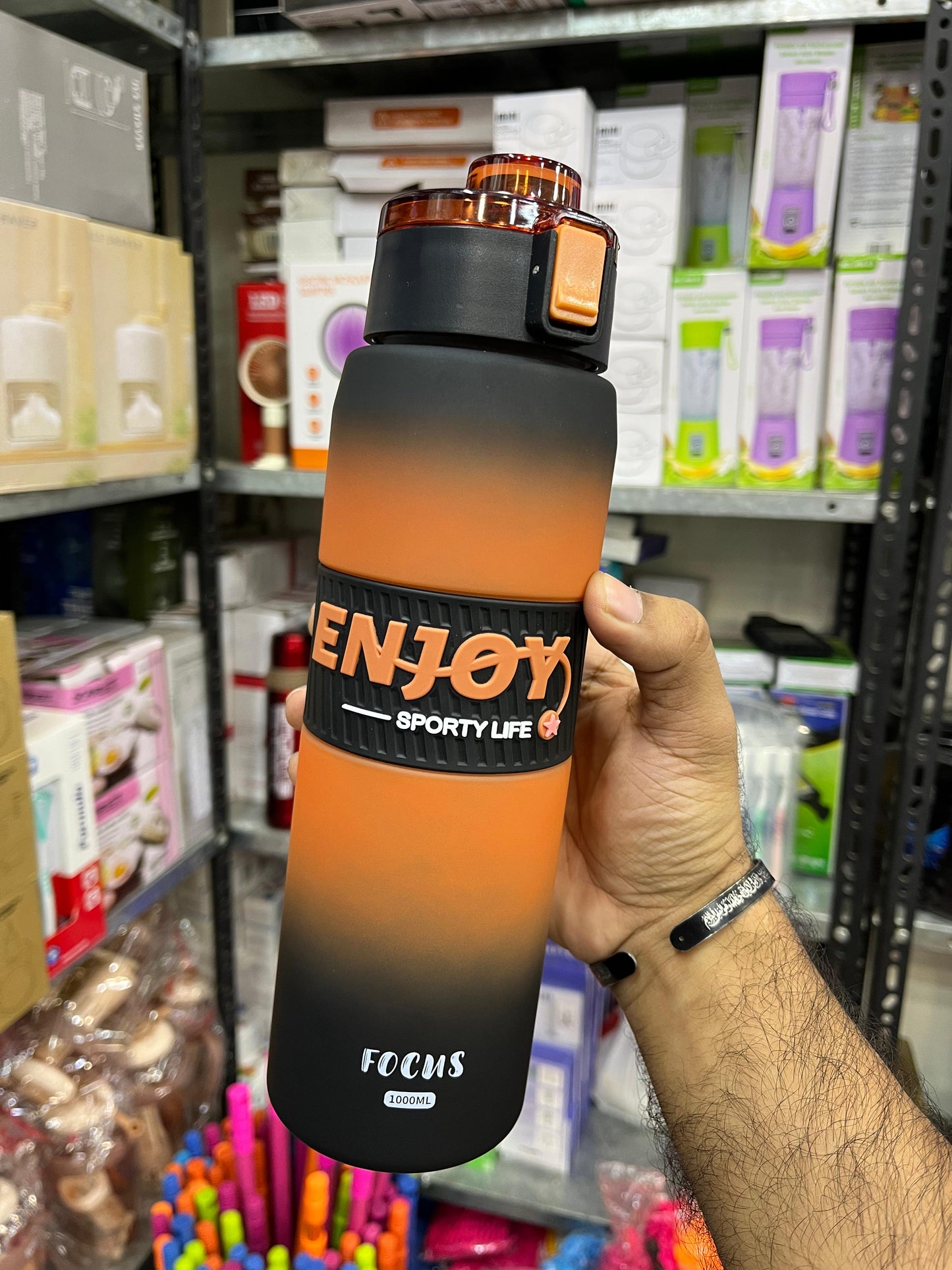 🔥 1000ML Focus Gym Bottle 🔥