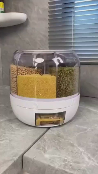 ✨ 5KG Revolving 6in1 Cereal Dispenser ✨ 🇨🇳